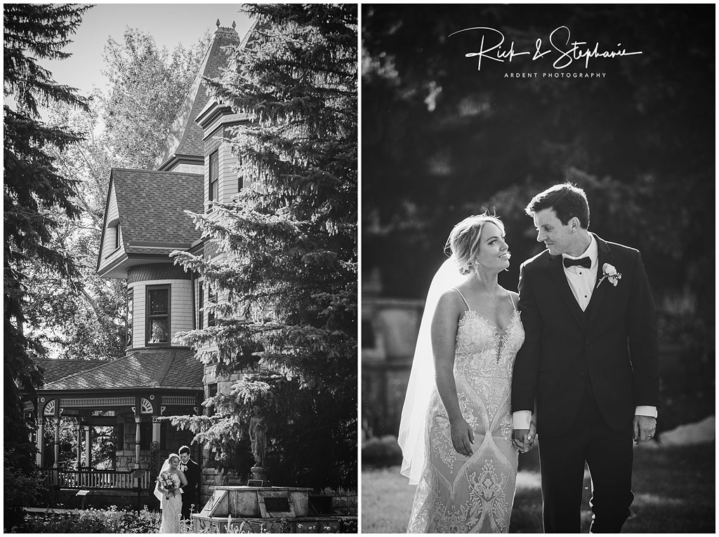 The mansion was the perfect backdrop for these Ivinson Mansion wedding portraits.